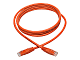 Tripp Lite Cat6 Cat5e Gigabit Molded Patch Cable RJ45 M/M 550MHz Orange 6ft - RJ-Patch Cable - 6 ft - 1 x RJ-45 Male Network - 1 x RJ-45 Male Network - Gold Plated Contact - Orange