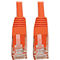 Tripp Lite Cat6 Cat5e Gigabit Molded Patch Cable RJ45 M/M 550MHz Orange 6ft - RJ-Patch Cable - 6 ft - N200006OR 1 thumbnail image
