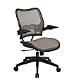 Space Seating Deluxe AirGrid Mesh Mid-Back Executive Office Chair, Latte