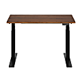 FlexiSpot E7 Commercial 48"W Electric Adjustable Height Standing Desk, Black Walnut Top/Black Base 1 thumbnail image