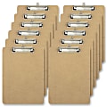 Office Depot® Brand Wood Clipboards, 9" x 12-1/2", 100% Recycled Wood, Light Brown, Pack Of 12 Clipboards 1 thumbnail image
