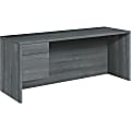 HON® 10500 72"W 2-Drawer Left-Pedestal Computer Desk, Sterling Ash 1 thumbnail image