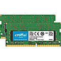 Crucial 32GB (2 x 16 GB) DDR4 SDRAM Memory Module - For Notebook - 32 GB (2 x 16 GB) - DDR4-2133/PC4-17000 DDR4 SDRAM - CL15 - Unbuffered - 260-pin - SoDIMM