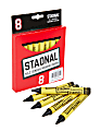 Crayola® Staonal Marking Crayons, 5", Black, Box Of 8 Crayons