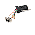 StarTech.com DB9 to RJ45 Modular Serial Adapter - Black - Convert your DB9 male connector into an RJ45 female connector