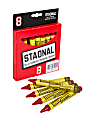 Crayola® Staonal Marking Crayons, Red, Box Of 8 Crayons