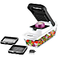 Brentwood Pro Food Chopper and Vegetable Dicer With 6.3-Cup Storage Container and Stainless Steel Blades, Black/White 1 thumbnail image