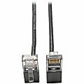 Tripp Lite Cat6 Gigabit Patch Cable Snagless Right-Angle UTP Slim Black 2ft - 128 MB/s - Patch Cable - N201SR2BK 1 thumbnail image