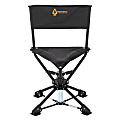 Arrowhead Outdoor™ 360° Swiveling Compact Canvas Hunting Blind And Fishing Chair Stool Seat, Black 1 thumbnail image