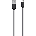 Belkin MIXIT↑ Micro USB ChargeSync Cable F2CU012bt2M-BLK - 6.56 ft USB Data Transfer/Power Cable for Smartphone - First End: 1 x 4-pin USB Type A - Male - Second End: 1 x 5-pin Micro USB Type B - Male - Black