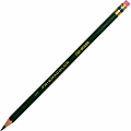 Prismacolor Col-Erase Pencil with Eraser, 0.7 mm, 2B (#1), Green Lead,  Green Barrel, Dozen (20046)