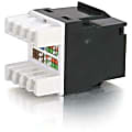 C2G Cat5E RJ45 UTP Keystone Jack - Black - 110-punchdown, RJ-45 1 thumbnail image