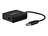 StarTech.com USB to Fiber Optic Converter - Open SFP - USB 2.0 100Mbps Ethernet Network Adapter - Windows & Linux - SFP Adapter - Connect to a 100Mbps Ethernet network through your laptop's USB-A port using the 100Mbps SFP of your choice