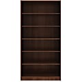 Lorell® Essentials 72"H 6-Shelf Bookcase, Walnut 1 thumbnail image
