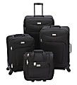 Overland Geoffrey Beene Hempstead 4-Piece Luggage Set, Black 1 thumbnail image