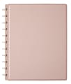 TUL® Discbound Notebook With Textured Hardcover, Letter Size, Narrow Ruled, 60 Sheets, Pink