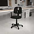 Flash Furniture Flash Fundamentals Mesh Mid-Back Task Chair, Black