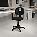 Flash Furniture Flash Fundamentals Mesh Low/Mid-Back Task Chair, Black 1 thumbnail image