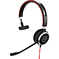 Jabra EVOLVE 40 UC Headset - Mono - USB Type C - Wired - Over-the-head - Monaural - Supra-aural - Noise Canceling 1 thumbnail image