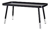 Adesso® Blaine Coffee Table, Rectangle, 19-1/4"H x 19"W x 39-1/4"D, Black