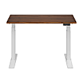 FlexiSpot E7 Commercial 48"W Electric Adjustable Height Standing Desk, Black Walnut Top/White Base 1 thumbnail image