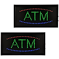 Alpine LED Rectangular Signs, 10” x 19” x 1”, ATM, 12W, Pack Of 2 Signs 1 thumbnail image