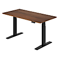 FlexiSpot E7 Commercial 60"W Electric Adjustable Height Standing Desk, Black Walnut Top/Black Base 1 thumbnail image