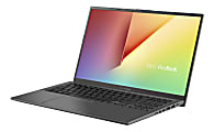 ASUS® VivoBook 15 F512DA-DB34 Laptop, 15.6" Full HD Screen, AMD Ryzen™ 3 3250U, 8GB, 128GB Solid State Drive, Windows 10 Home in S Mode