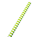 JAM Paper® Wrapping Paper, Stripe, 25 Sq Ft, Lime Green/White