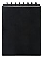 TUL® Top-Bound Discbound Notebook, Letter Size, Leather Cover, 60 Sheets, Black 1 thumbnail image