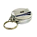 Pyramid Clip-On Retractable Key Reel, Chrome