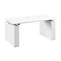 Stratus 60W x 30D Electric Height Adjustable Standing Desk, White, Standard Delivery 1 thumbnail image