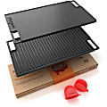 NutriChef Cast Iron Reversible Grill Plate 18-Inch NCCIRG59 - Grill Plate 1 thumbnail image