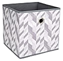 Realspace® Storage Cube, Medium Size, Herringbone Gray