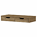 Bush Furniture Cabot 27"W Computer Desktop Organizer With Drawers, Reclaimed Pine, Standard Delivery
