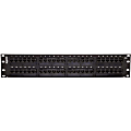 C2G 48-Port Cat5E 110-Type Patch Panel - Patch panel - CAT 5e - black - 2U - 19" - 48 ports