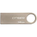 Kingston® DataTraveler® SE9 USB Flash Drive, 16GB, Champagne