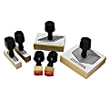 Ready 2 Learn Wood Base 10 Block Stamps, 2-1/4 x 3-3/8 x 2-5/8, Multicolor, Set Of 6 Stamps 1 thumbnail image