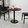 Flash Furniture Round Hospitality Table, 31-3/16"H x 30"W x 30"D, Mahogany 1 thumbnail image