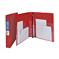 Avery® Heavy-Duty 3-Ring Binder With Locking One-Touch EZD™ Rings, 1" D-Rings, 45% Recycled, Red