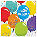 Amscan 2-Ply Paper Lunch Napkins, 6-1/2" x 6-1/2", Birthday Celebration, Pack Of 125 Napkins