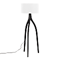 LumiSource Wishbone Floor Lamp, 54-3/4”H, White/Black