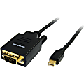 StarTech.com 6 ft. (1.8 m) Mini Displayport to VGA Cable - 1920x1200/1080p - Thunderbolt Compatible - MDP2VGAMM6 1 thumbnail image