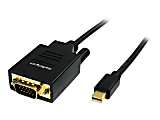 StarTech.com 6 ft. (1.8 m) Mini Displayport to VGA Cable - 1920x1200/1080p - Thunderbolt Compatible - MDP2VGAMM6 1 thumbnail image