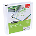 Wilson Jones® Extra-Wide D-Ring View Binder, 2" Rings, 48% Recycled, White