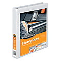 Wilson Jones® 385 Heavy-Duty View 3-Ring Binder, 1" D-Rings, White 1 thumbnail image