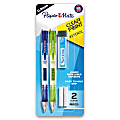 Paper Mate® Clearpoint® Mechanical Pencil Starter Set, 0.9mm, #2 Lead, Assorted Barrel Colors, Pack Of 2