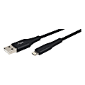 Ativa® USB To Lightning Cable, 6", Black, 45841 1 thumbnail image