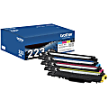 Brother® TN223 Black/Cyan/Magenta/Yellow Toner Cartridges, Pack Of 4 Cartridges