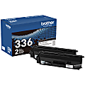 Brother® TN-336 High-Yield Black Toner Cartridges, Pack Of 2, TN-336BK